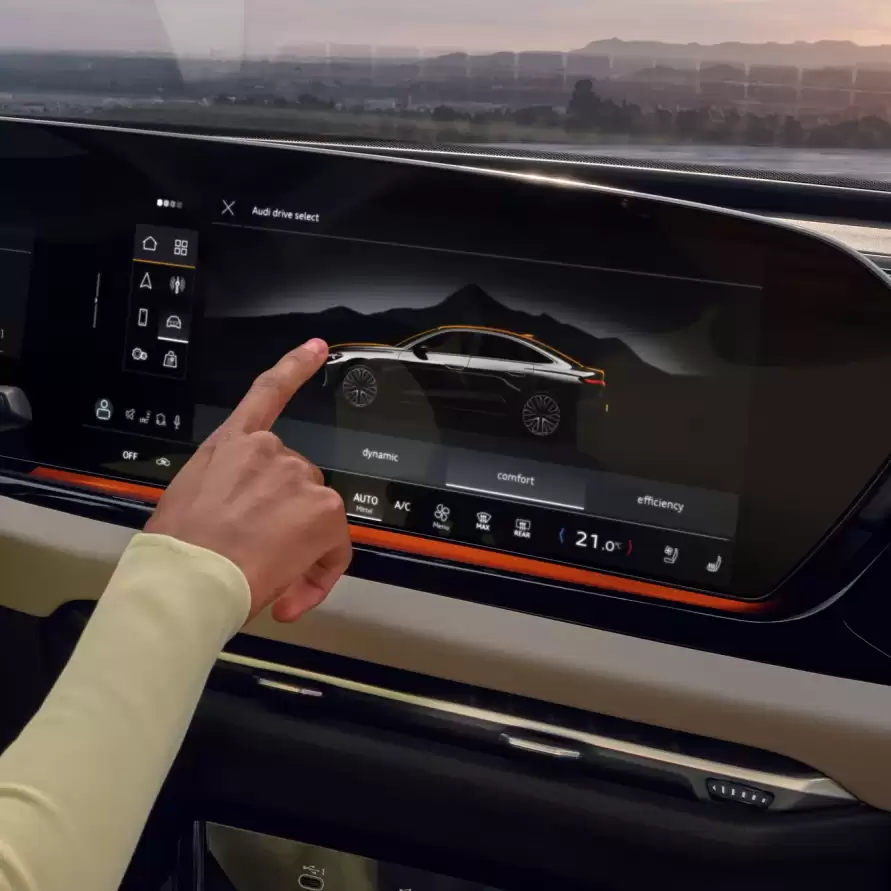 Audi A5 sedan interior consola